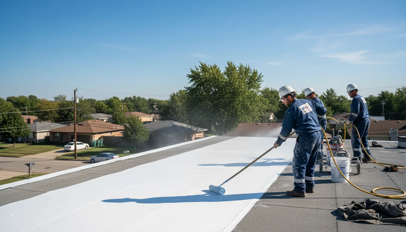 Commercial roof coating in Aquashicola, PA near me